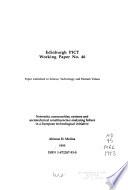 Networks, Communities, Systems and Sociotechnical Constituencies