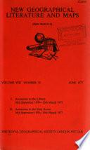 New Geographical Literature and Maps