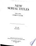 New Serial Titles