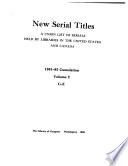 New Serial Titles