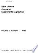 New Zealand Journal of Experimental Agriculture