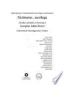 Nictimene-- sacrílega