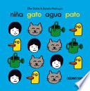 Niña gato agua pato