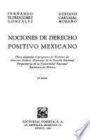 Nociones de derecho positivo mexicano