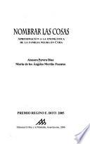 Nombrar las cosas