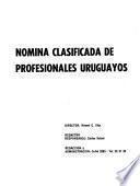 Nómina clasificada de profesionales uruguayos