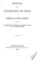 Nota que el vice-presidente del Senado y presidente de la Cámara de Diputados dirijen a los miembros del Congreso que firmaron el acta de 1o. enero de 1891