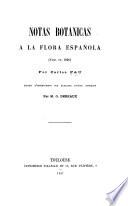 Notas botánicas á la flora española