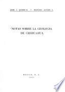 Notas sobre la geología de Chihuahua