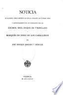 Noticia de algunos libros impresos en Sevilla durante los últimos años
