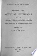 Noticias históricas de la ciudad y provincia de Ocaña