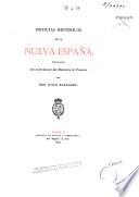 Noticias históricas de la Nueva España