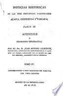 Noticias historicas de las tres provincias Vascongadas