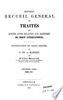 Nouveau recueil général de traités et autres actes relatifs aux rapports de droit international
