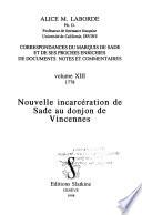 Nouvelle incarcération de Sade au donjon de Vincennes, 1778