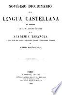 Novísimo diccionario de la lengua castellana