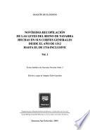 Novíssima recopilación de las leyes del reino de Navarra hechas en sus Cortes Generales desde el año de 1512 hasta el de 1716 inclusive
