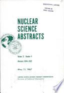 Nuclear Science Abstracts