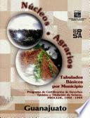 Núcleos Agrarios. Tabulados Básicos por Municipio. Programa de Certificación de Derechos Ejidales y Titulación de Solares, PROCEDE, 1992-1999. Guanajuato