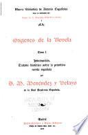 Nueva biblioteca de autores españoles: Orígines de la novela
