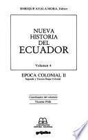 Nueva historia del Ecuador: Epoca colonial