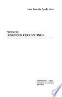 Nuevos deslindes cervantinos