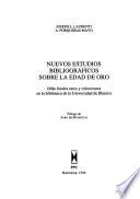 Nuevos estudios bibliográficos sobre la Edad de Oro