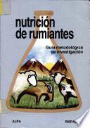 Nutricion de rumiantes