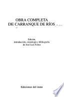 Obra completa de Carranque de Ríos
