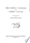 Obra inedita y olvidada de Gabriel y Galán