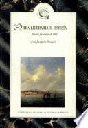 Obra literaria: Poesía