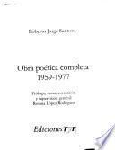 Obra poética completa 1959-1977