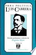 Obra política de Luis Cabrera