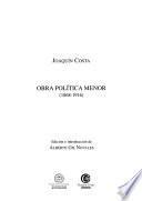 Obra política menor (1868-1916)