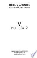 Obra y apuntes: Poesía. pt. 1-2