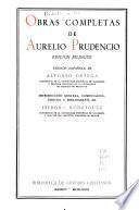 Obras completas de Aurelio Prudencio : edición bilingüe
