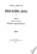 Obras completas de Diego Barros Arana ...