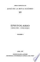 Obras completas de José de la Riva-Agüero: Epistolario, Dalloz - Ezquerra