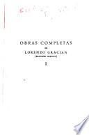Obras completas de Lorenzo Gracián (Baltasar Gracián)