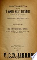 Obras completas del doctor d. Manuel Milá Fontanals ...: De la poesía heróico-popular castellana