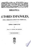 Obras completas del excmo. sr. d. Manuel José Quintana