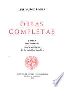 Obras completas: prosa