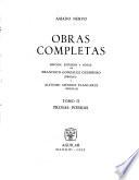 Obras completas: Prosas-poesías