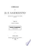 Obras de D.F. Sarmiento: Discursos parlamentarios. 1898