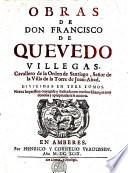 Obras de Don Francisco de Quevedo Villegas