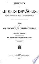 Obras de don Francisco de Quevedo Villegas