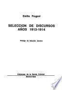 Obras de Emilio Frugoni: Selección de discursos, años 1913-1914
