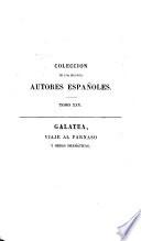 Obras de Miguel de Cervantes Saavedra: Galatea, Viaje al Parnáso y obras dramaticas