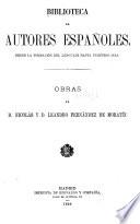 Obras de Nicolás y Leandro Fernández de Moratʹin