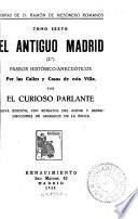 Obras de Ramón de Mesonero Romanos: El antiguo Madrid